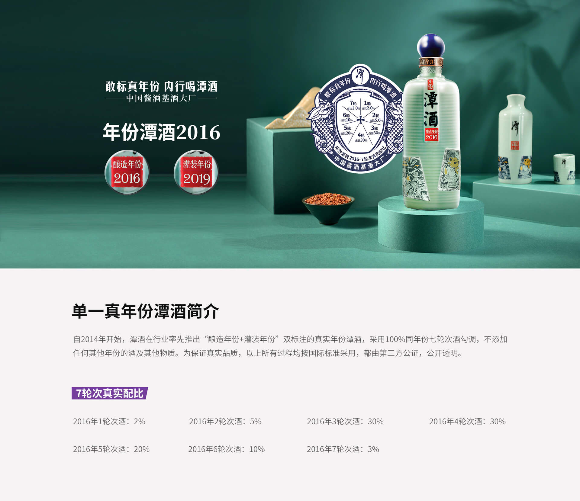 單一真年份潭酒系列-年份潭酒2016